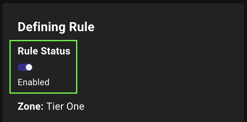 Edit a rule Edit a rule