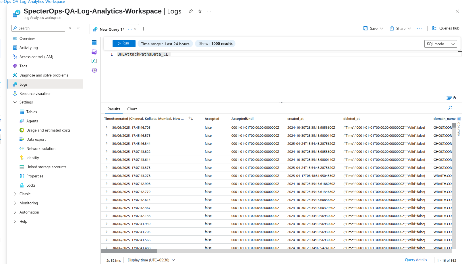Verify Custom Logs