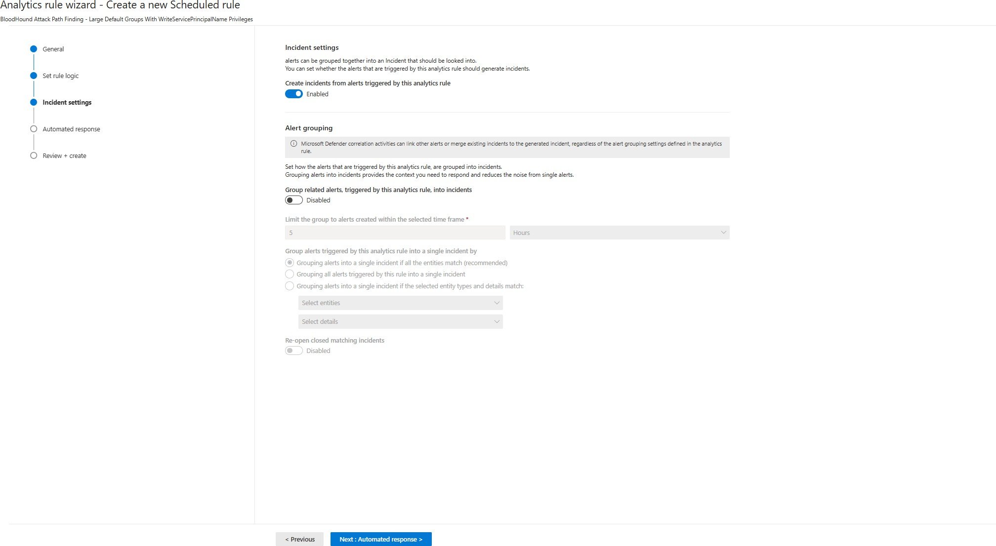 Automated Response
