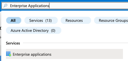 Enterprise Applications section in Entra ID