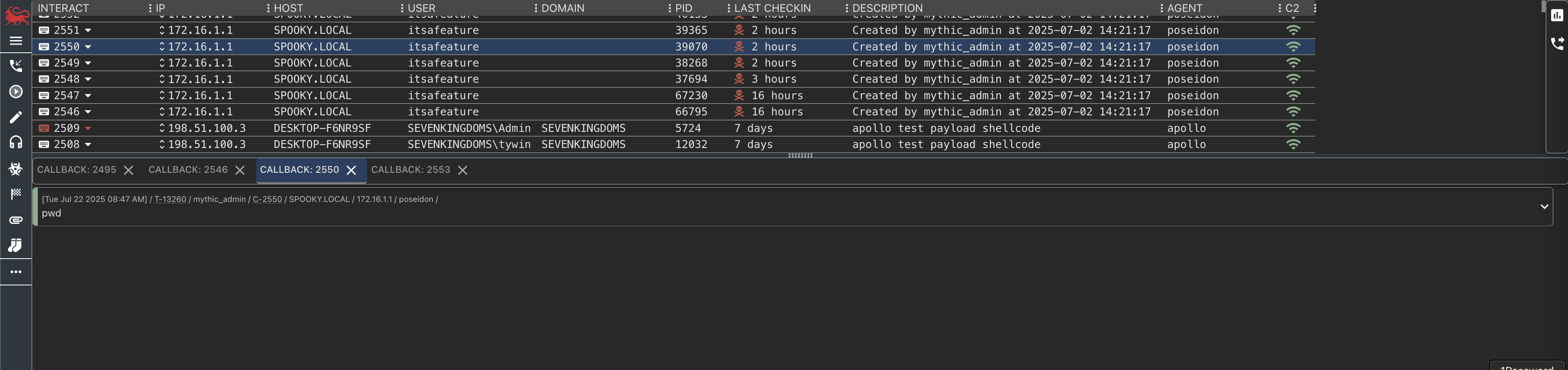 Active Callbacks - SpecterOps Open Source