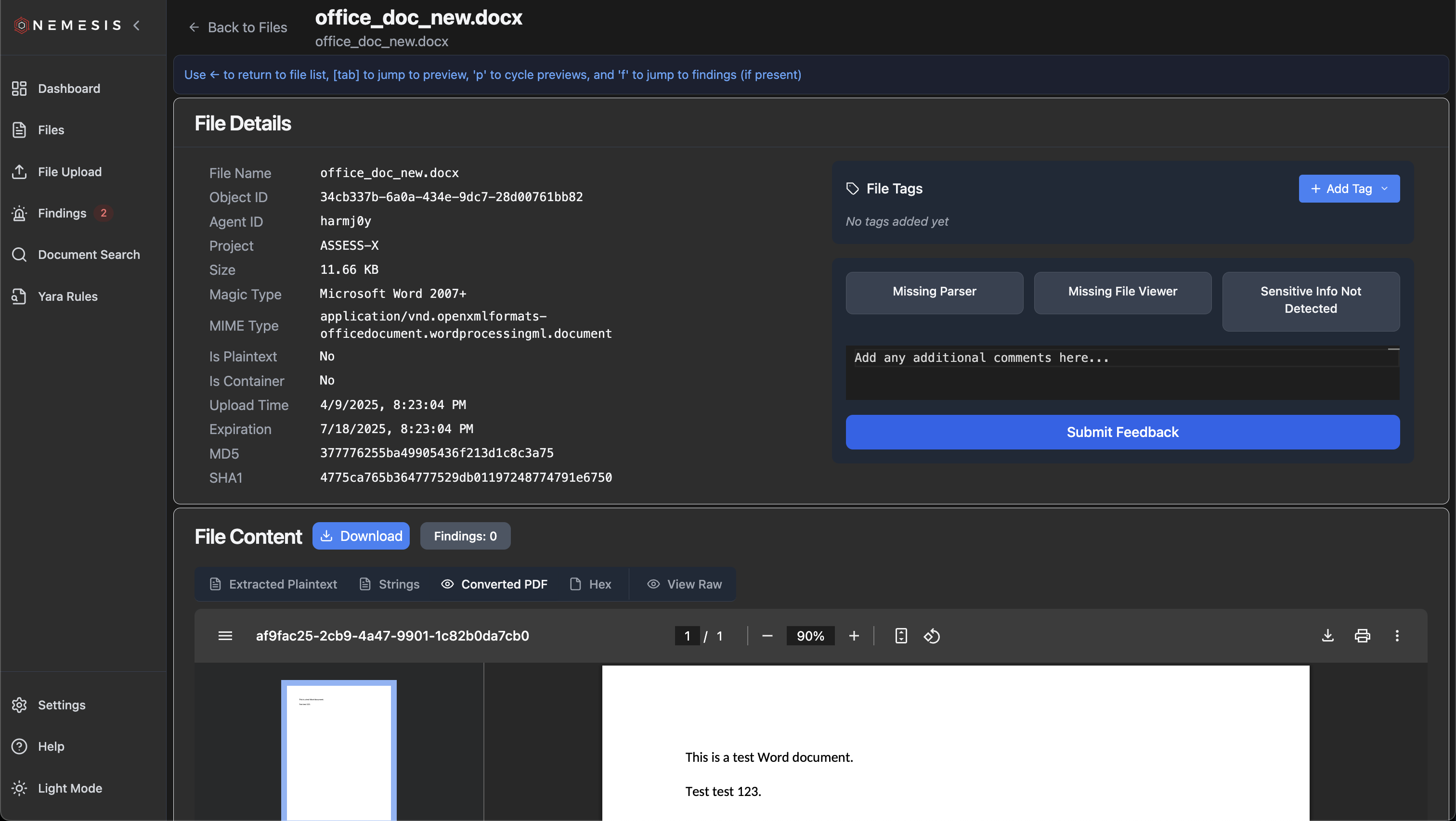 Nemesis File Details