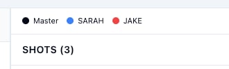Coverage strip above the shot list