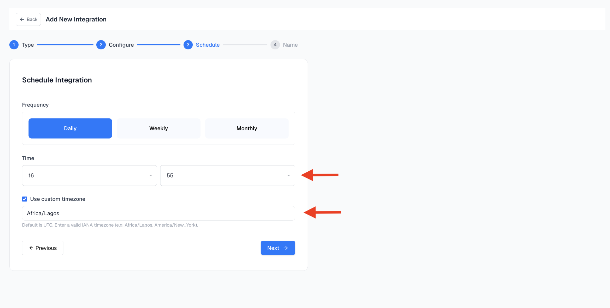 Set Up Your Schedule