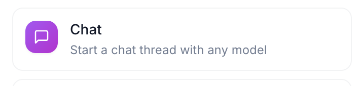 Chat Block interface