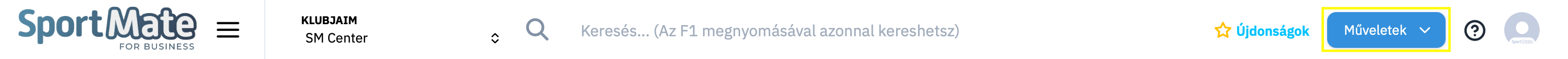 Műveletek Gomb 1