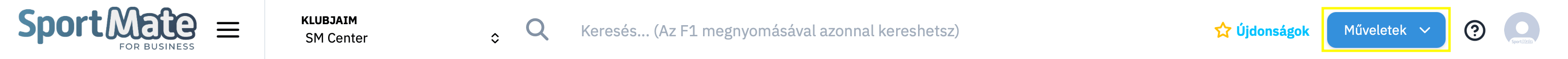 Műveletek Gomb 1