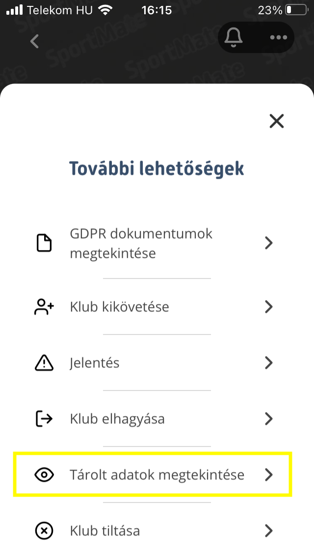 Tárolt Adatok Megtekintése