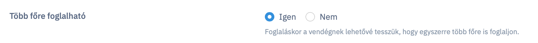 Több Főre Foglalható