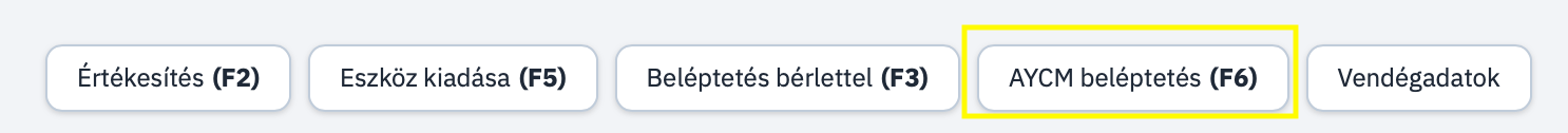 AYCM Beléptetés Gomb AYCM Beléptetés Gomb