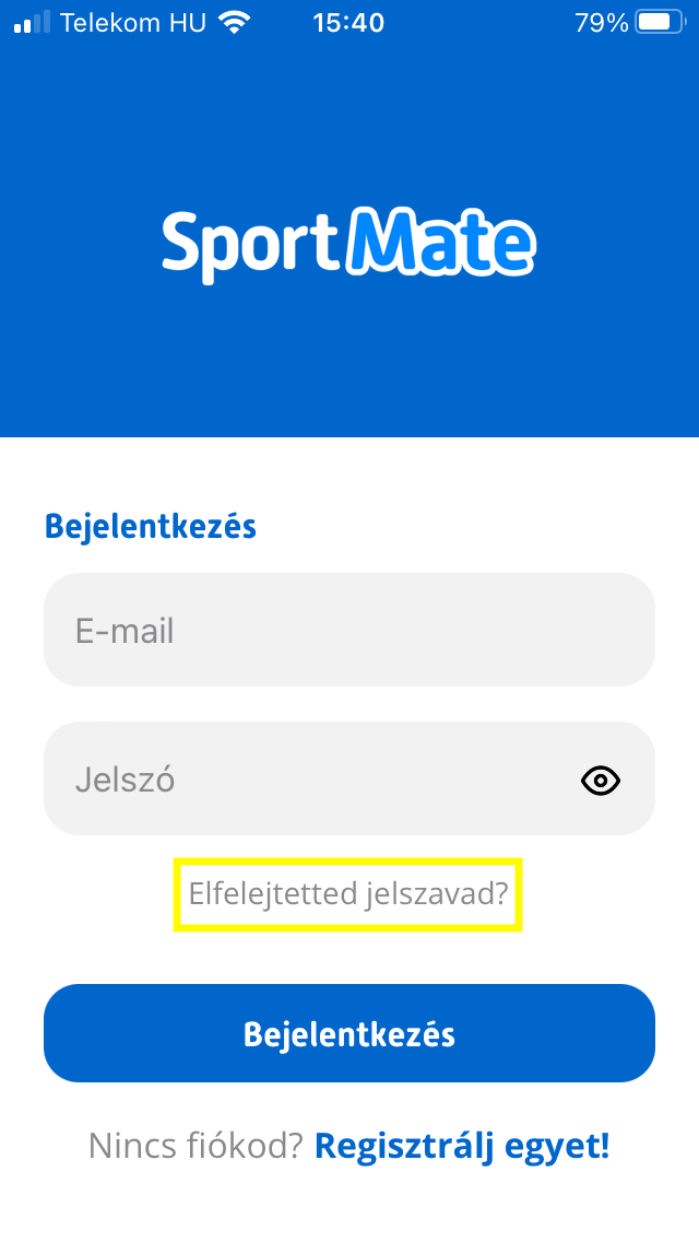 App Elfelejtett Jelszó