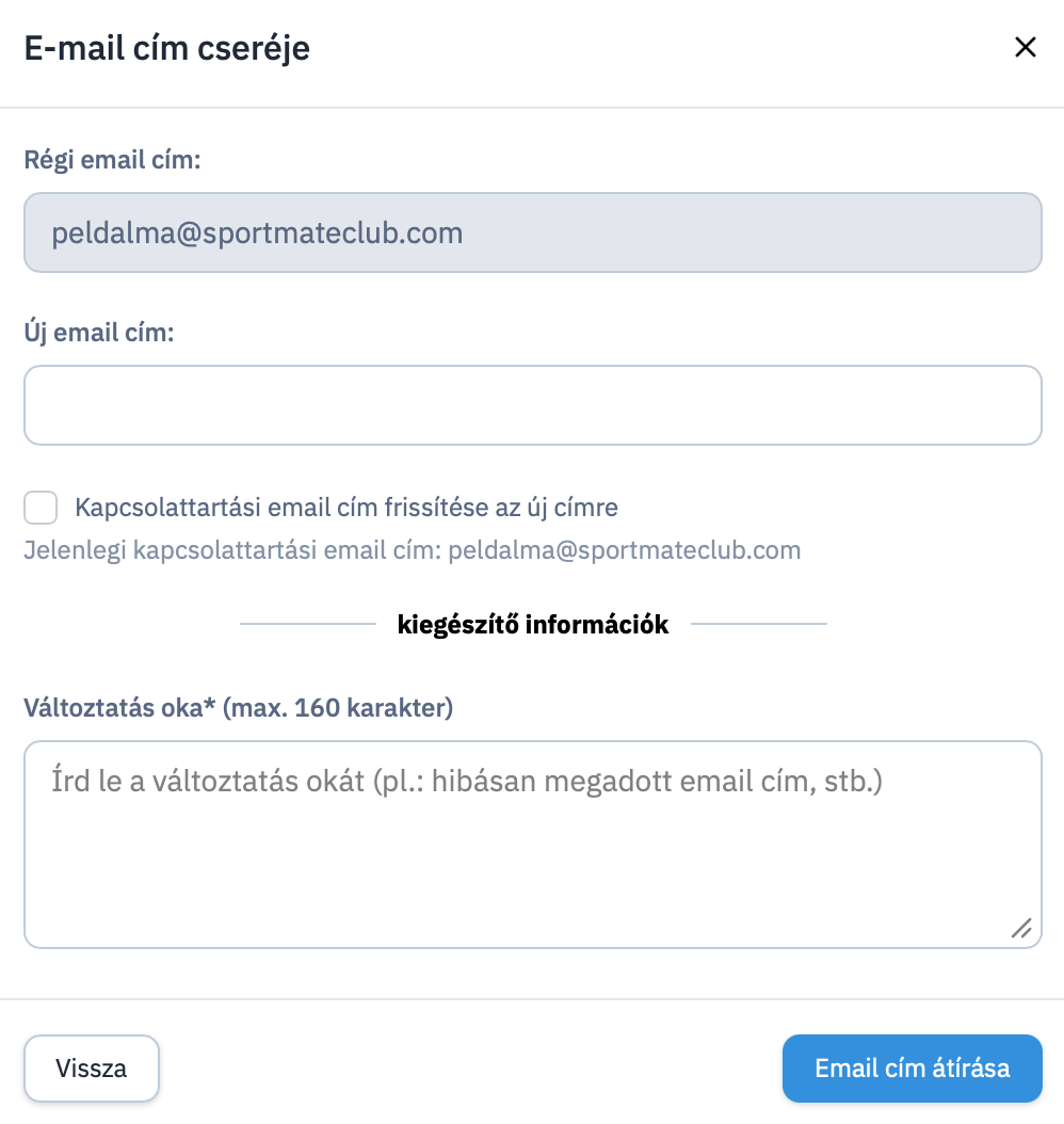 E Mail Cím Cseréje Manuálisan E Mail Cím Cseréje Manuálisan