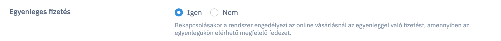 Egyenleges Fizetés Online