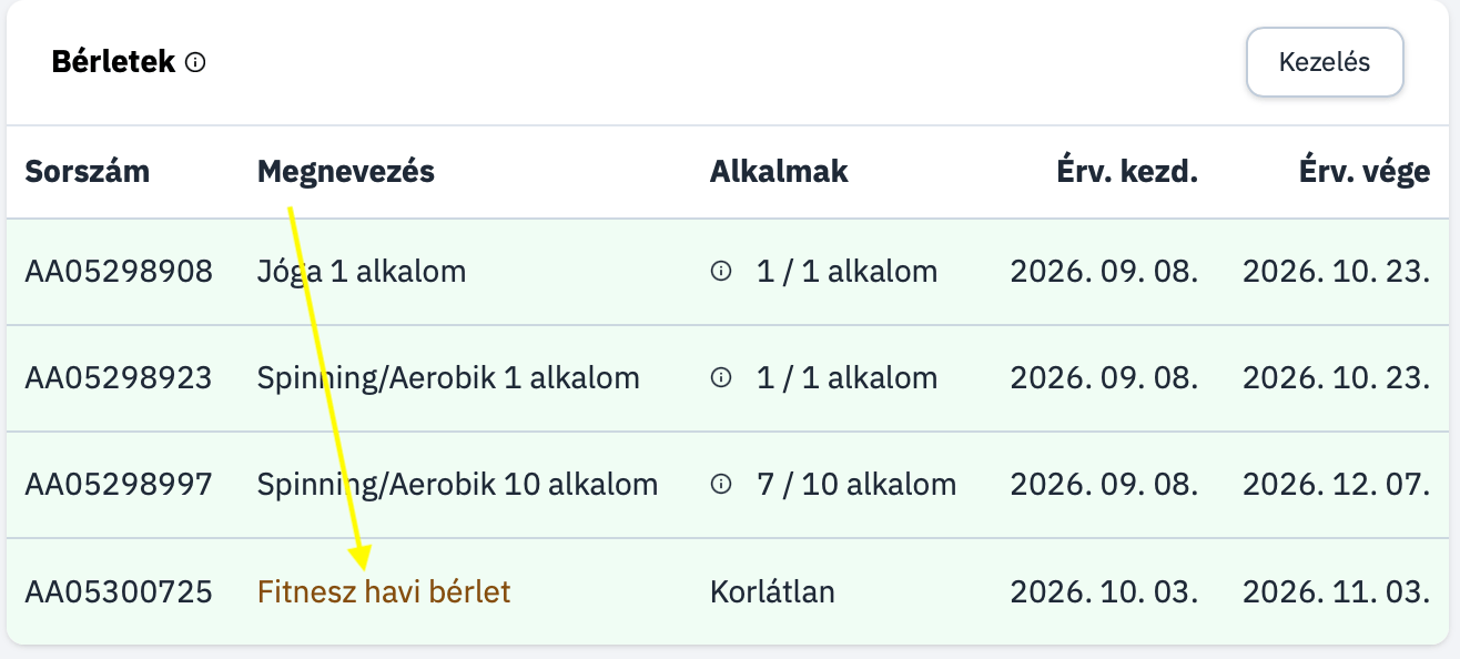 Előre Megvásárolt Jegybérlet Előre Megvásárolt Jegybérlet