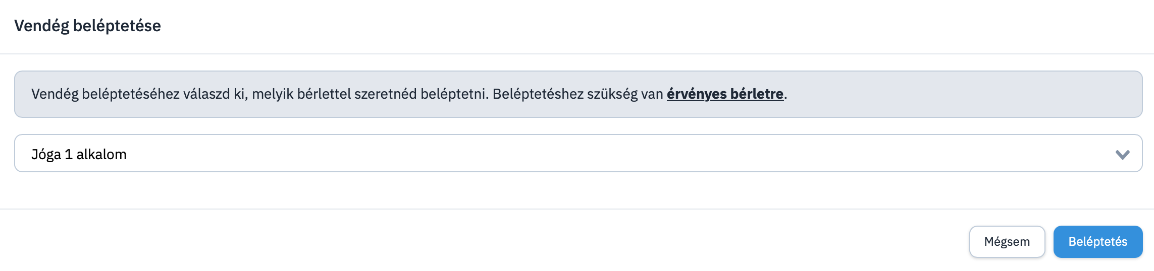 Ha Van Érvényes Bérlete