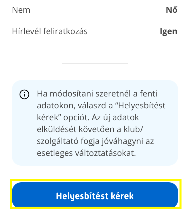 Helyesbítést Kérek