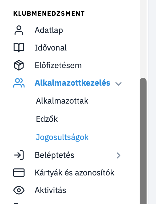 Jogosultságok Szabályzása