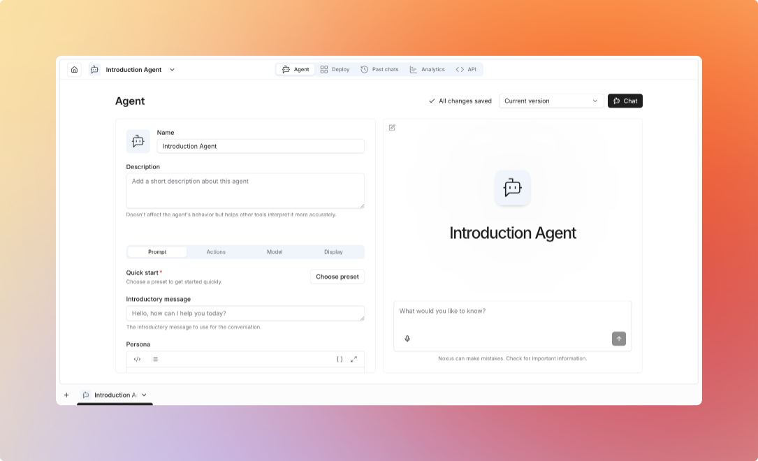 Prompts & Instructions - Noxus Documentation