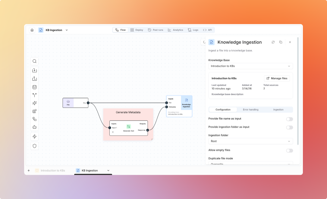 Knowledge Ingestion Flow