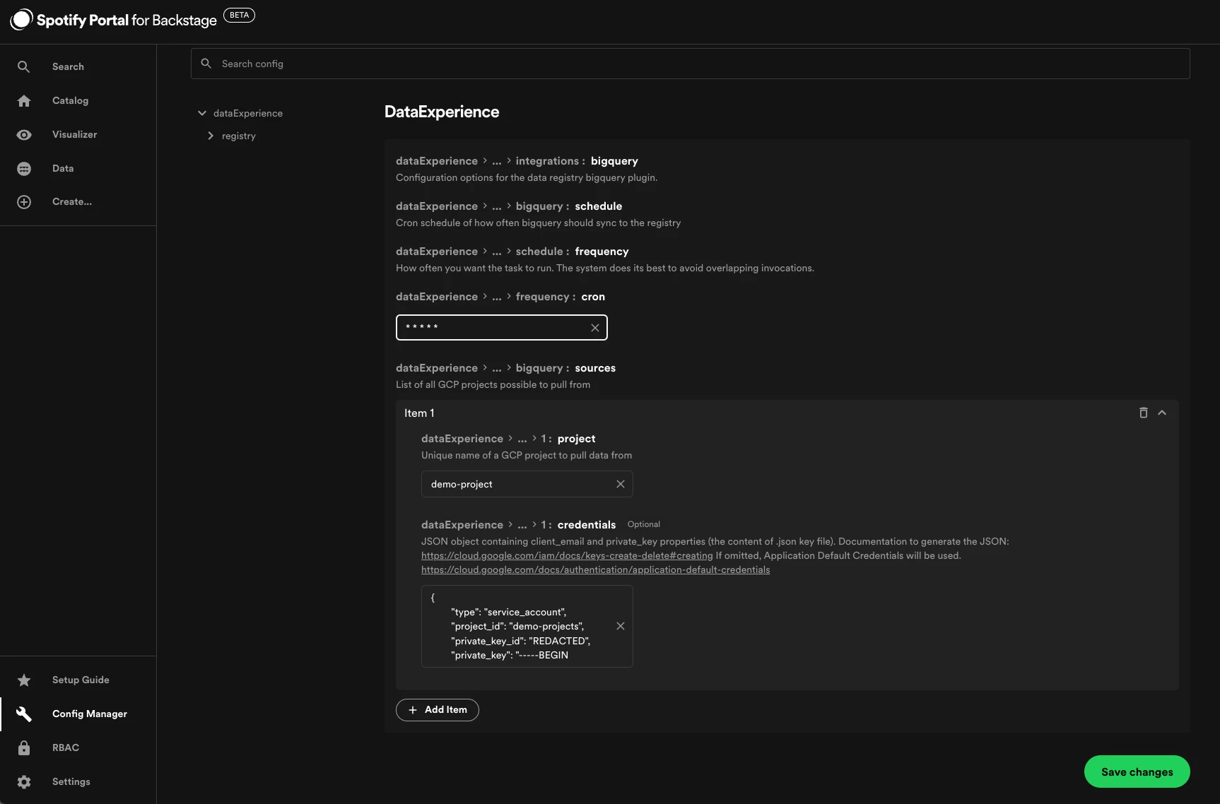 Bigquery auth
config