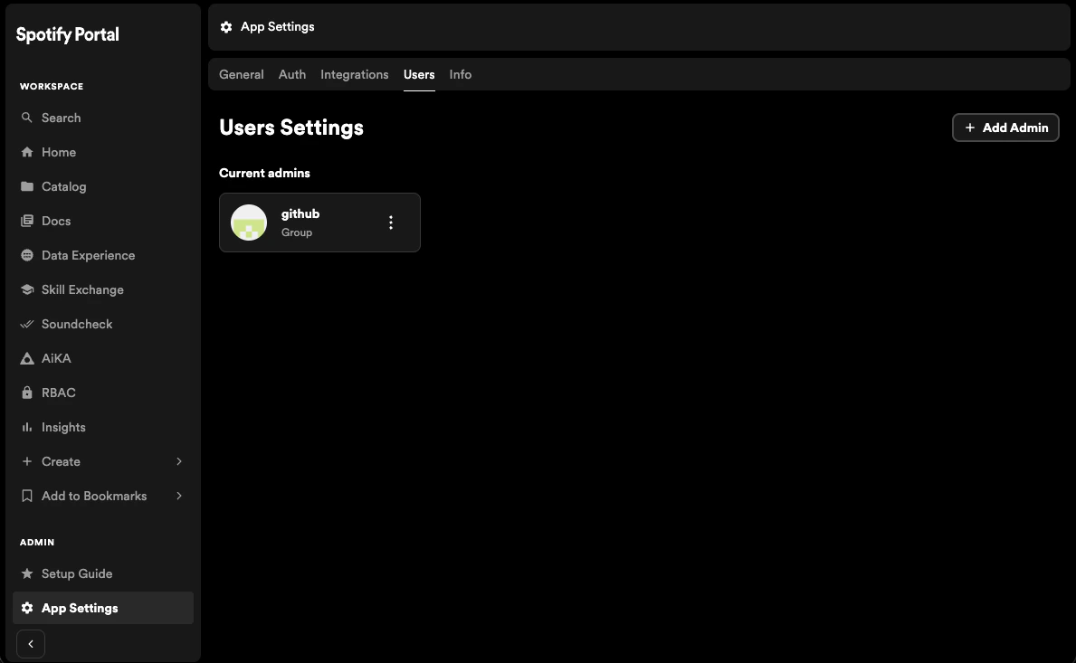 add admin