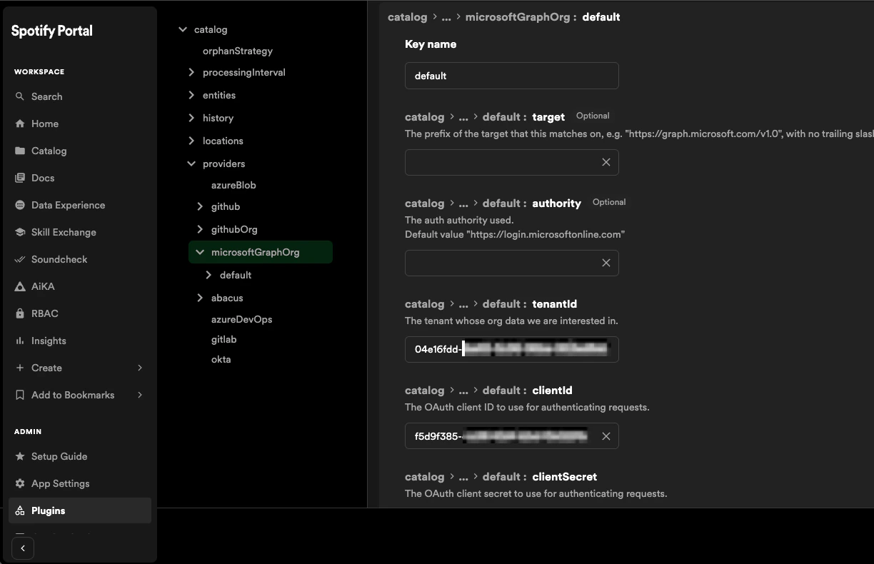 Add app credentials