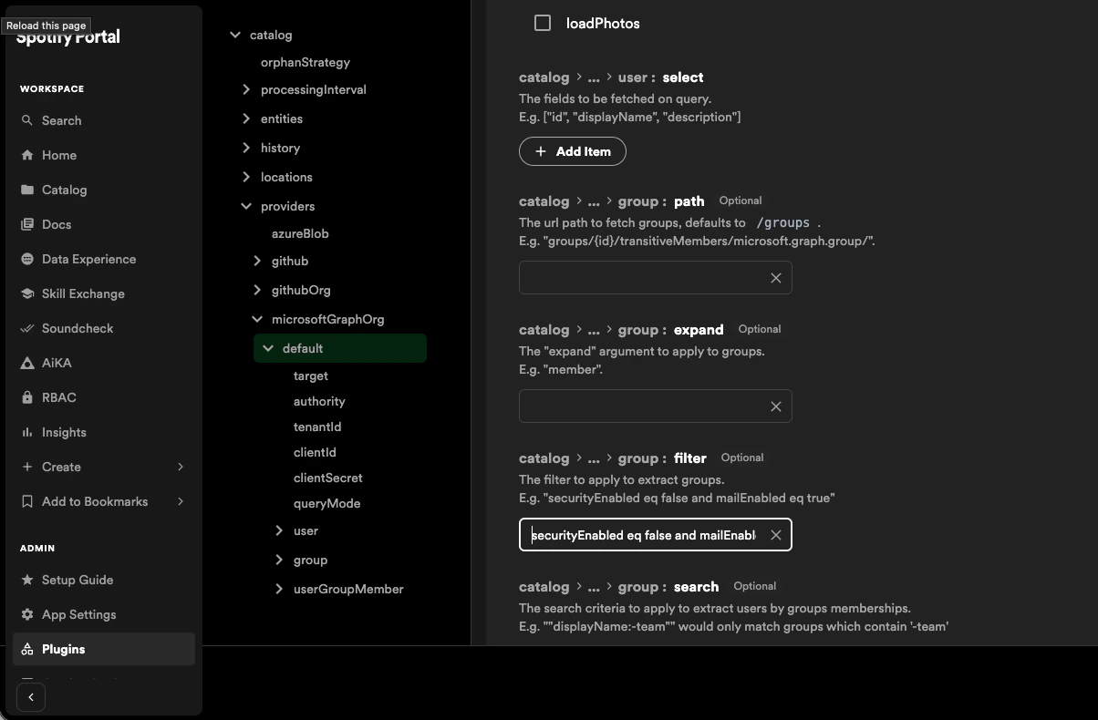 Add group filter