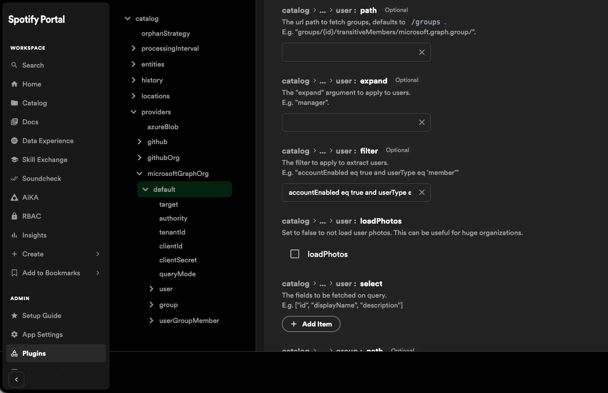 Add user filter