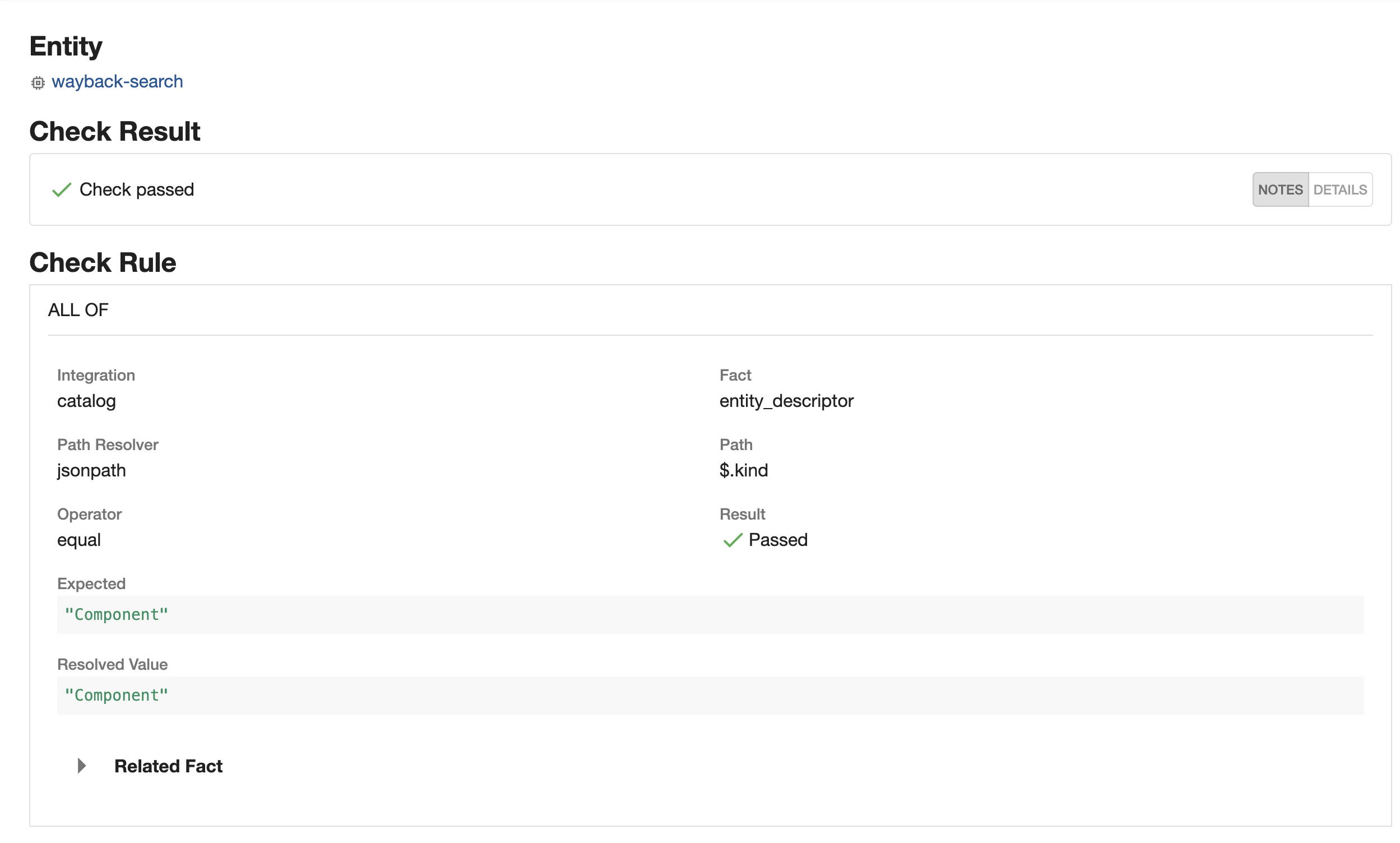 Check Review Details