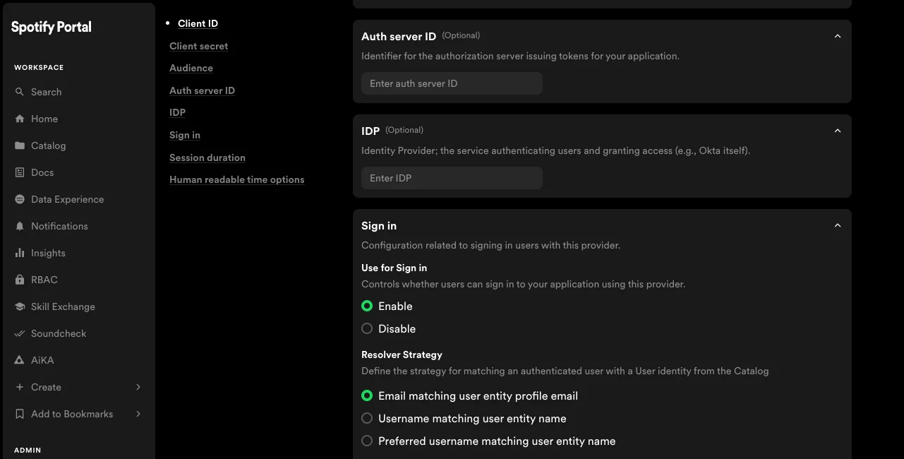 Add sign in resolver
