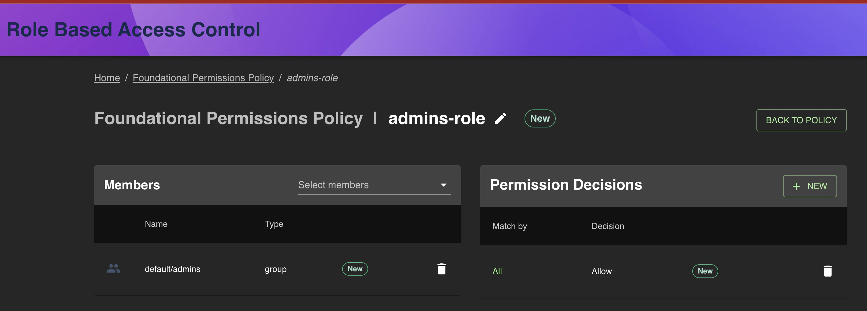 Admins Role