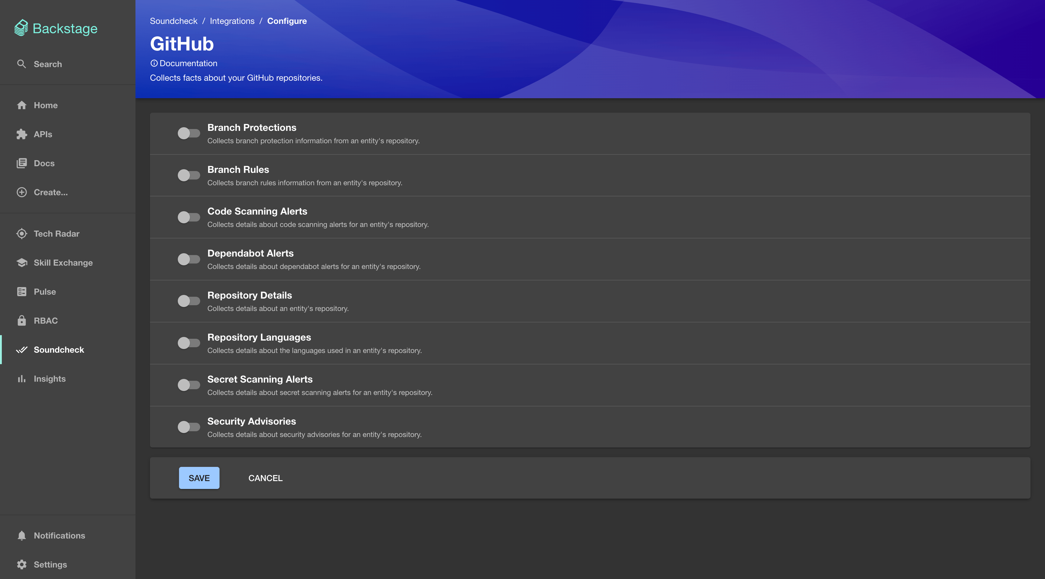 GitHub
Integration