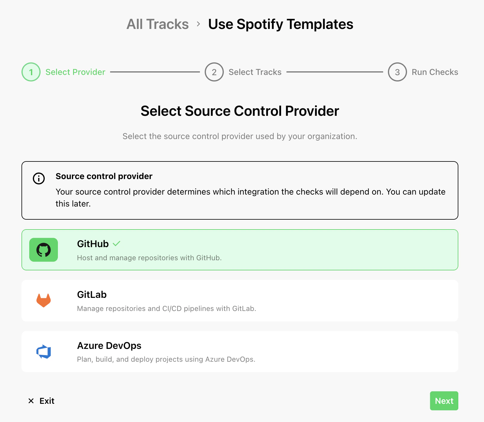 Spotify Templates Step
1