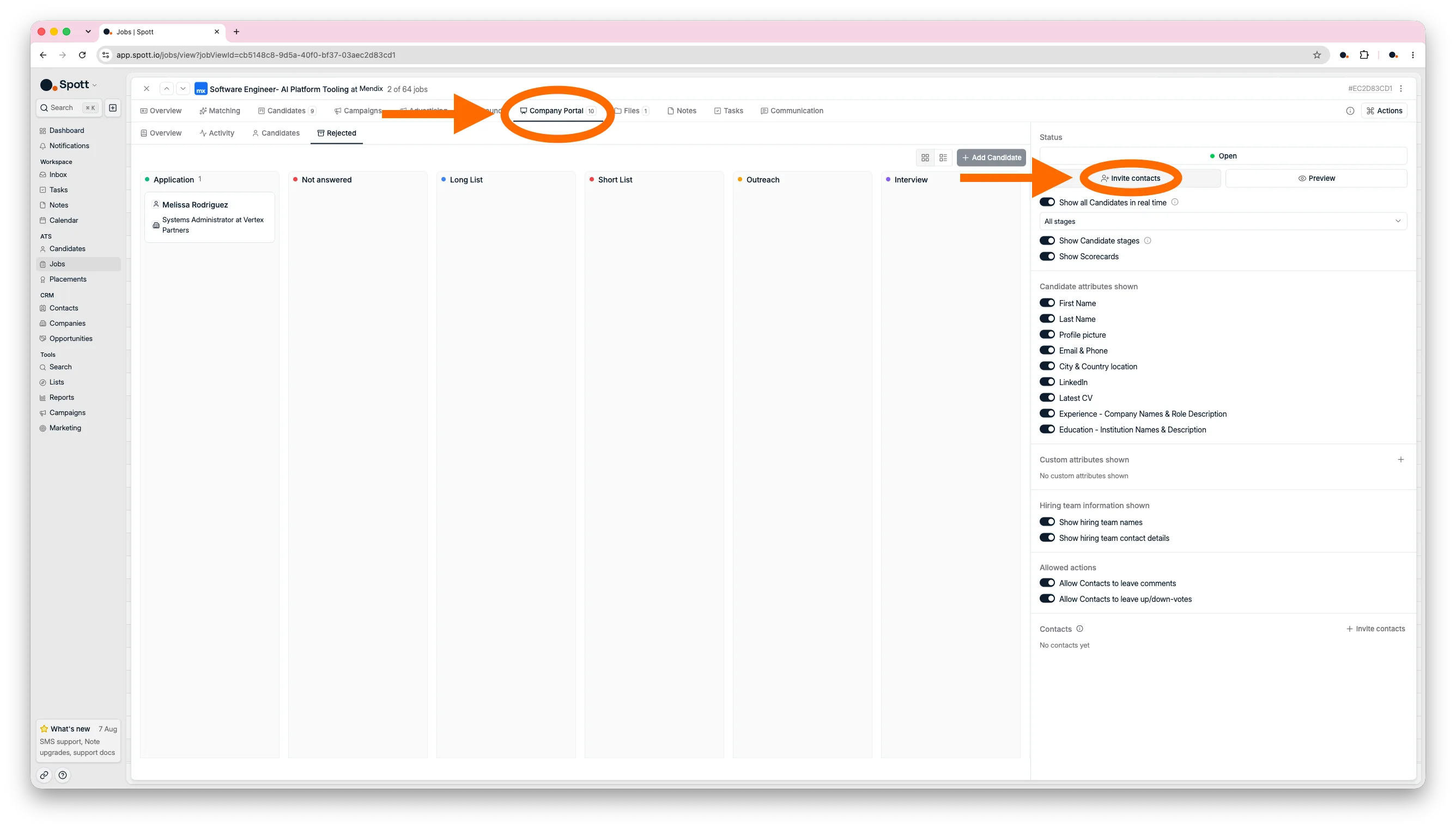 Configuring client access to the Company Portal