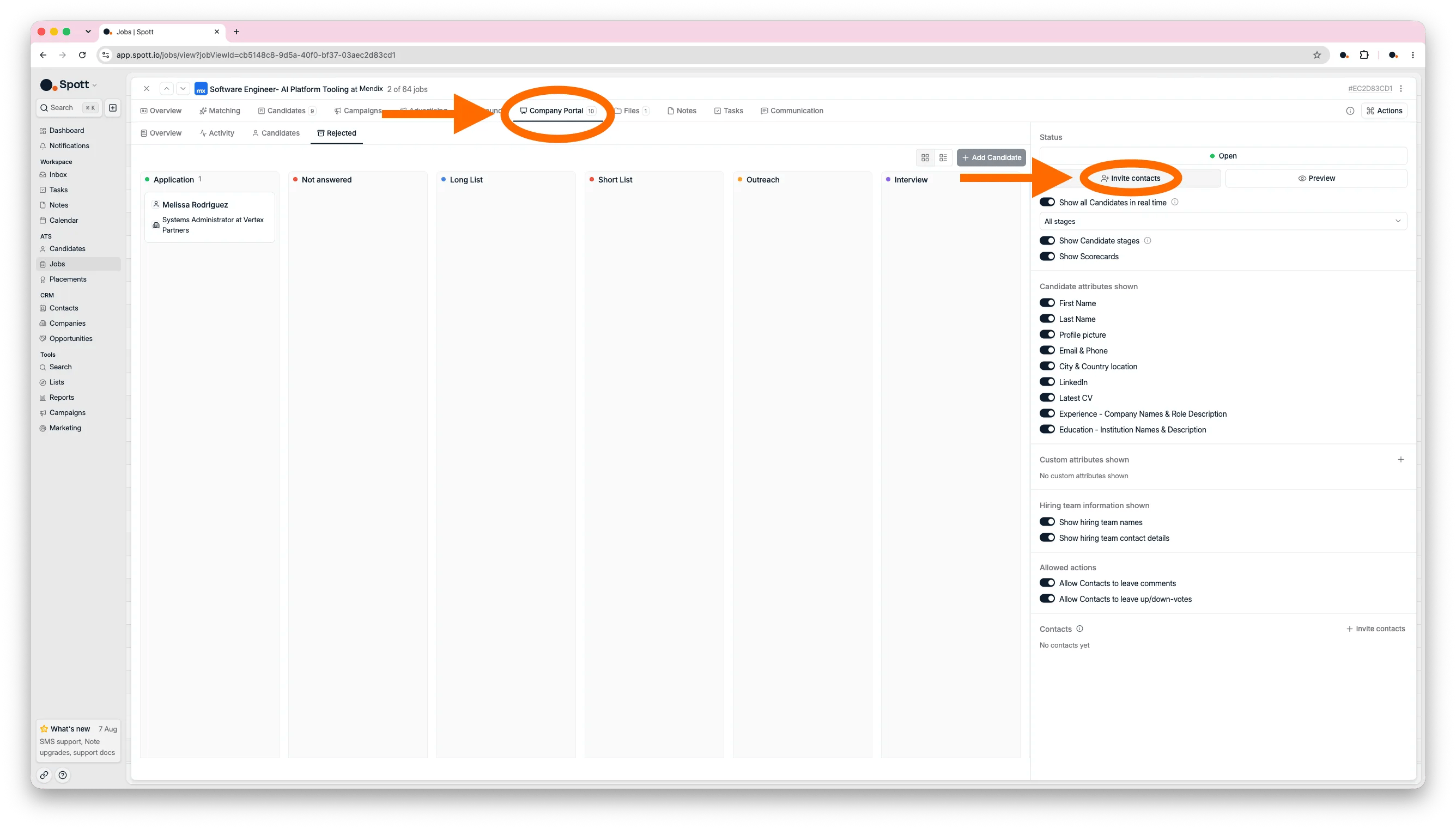Configuring client access to the Company Portal