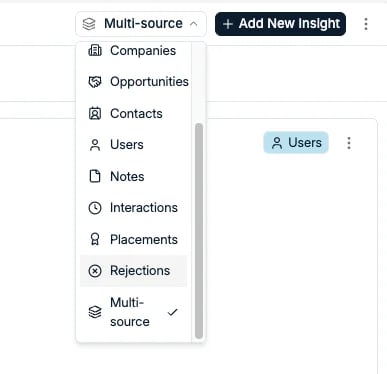 The data source options