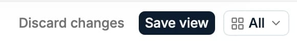 The save / discard prompt after changing a view