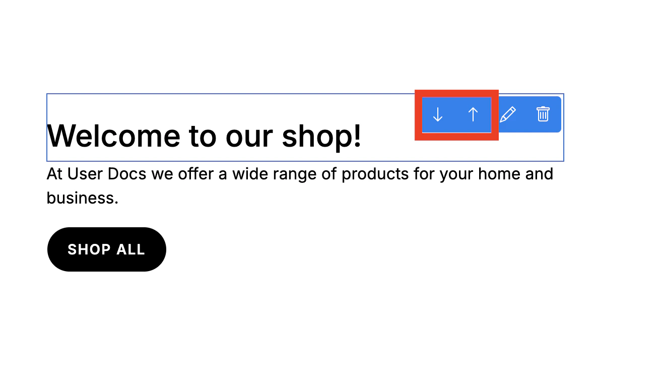 Rearranging page sections in the Spree Commerce theme editor