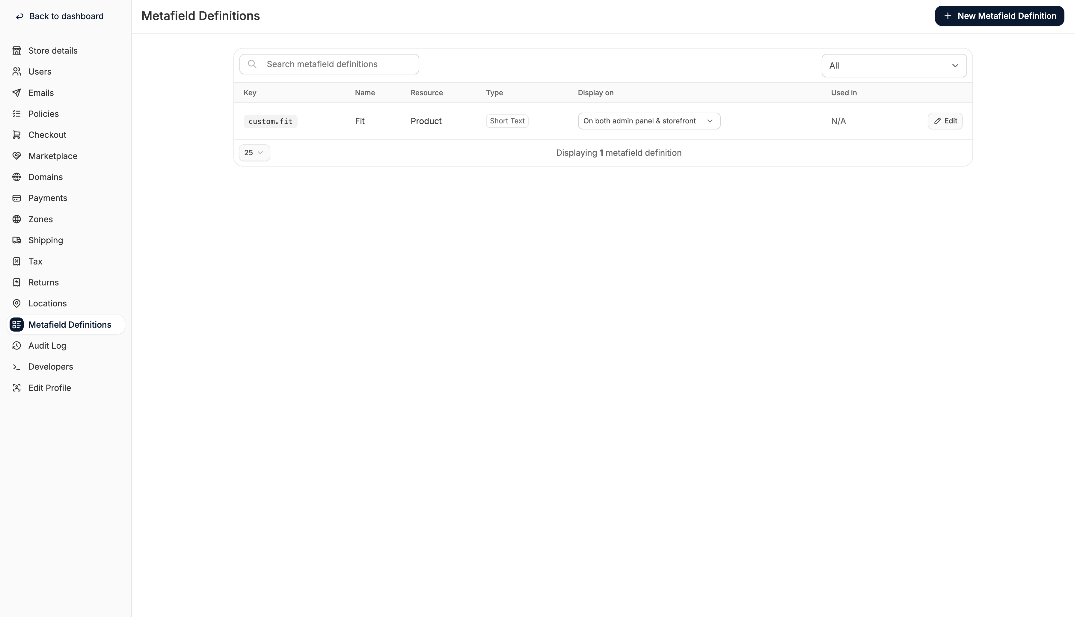 Spree Commerce metafields