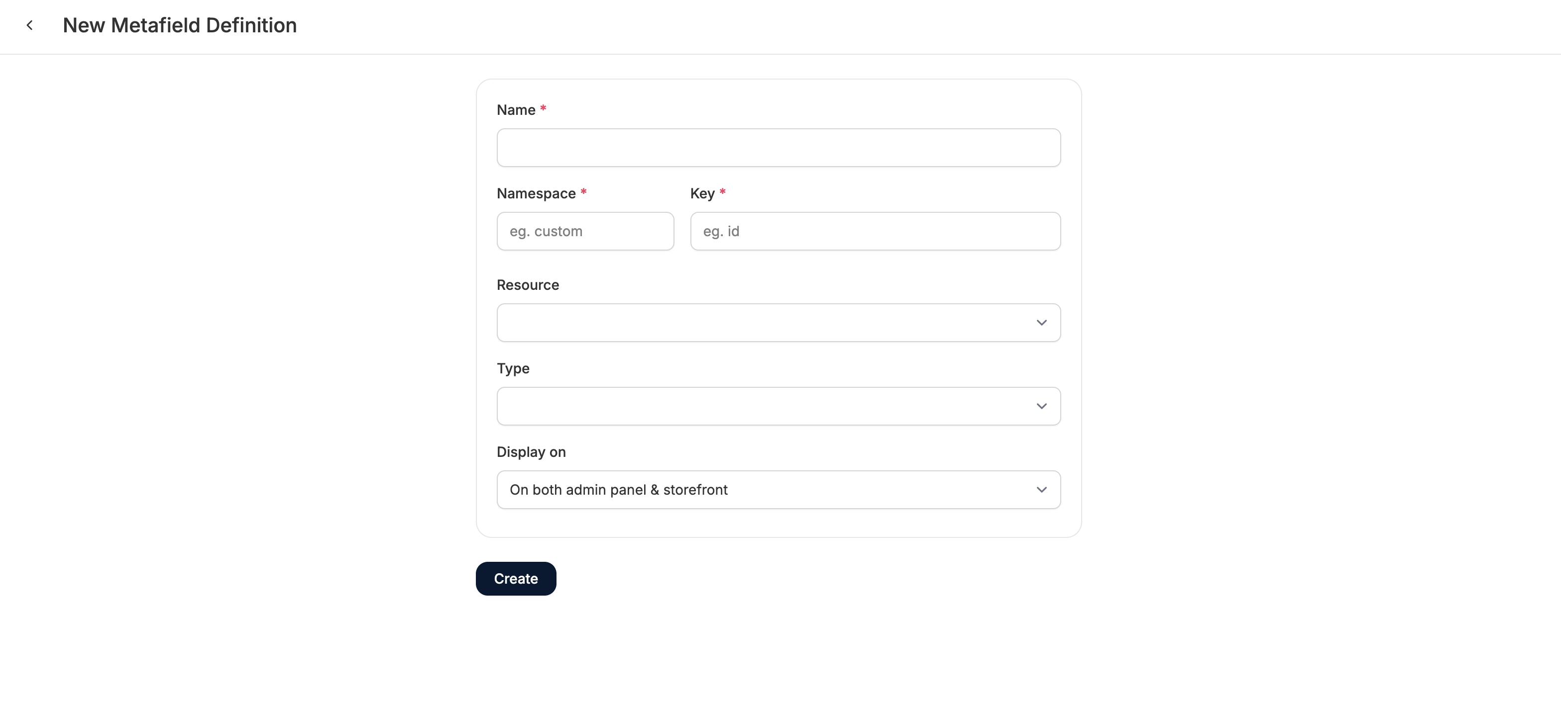 Creating metafields in Spree