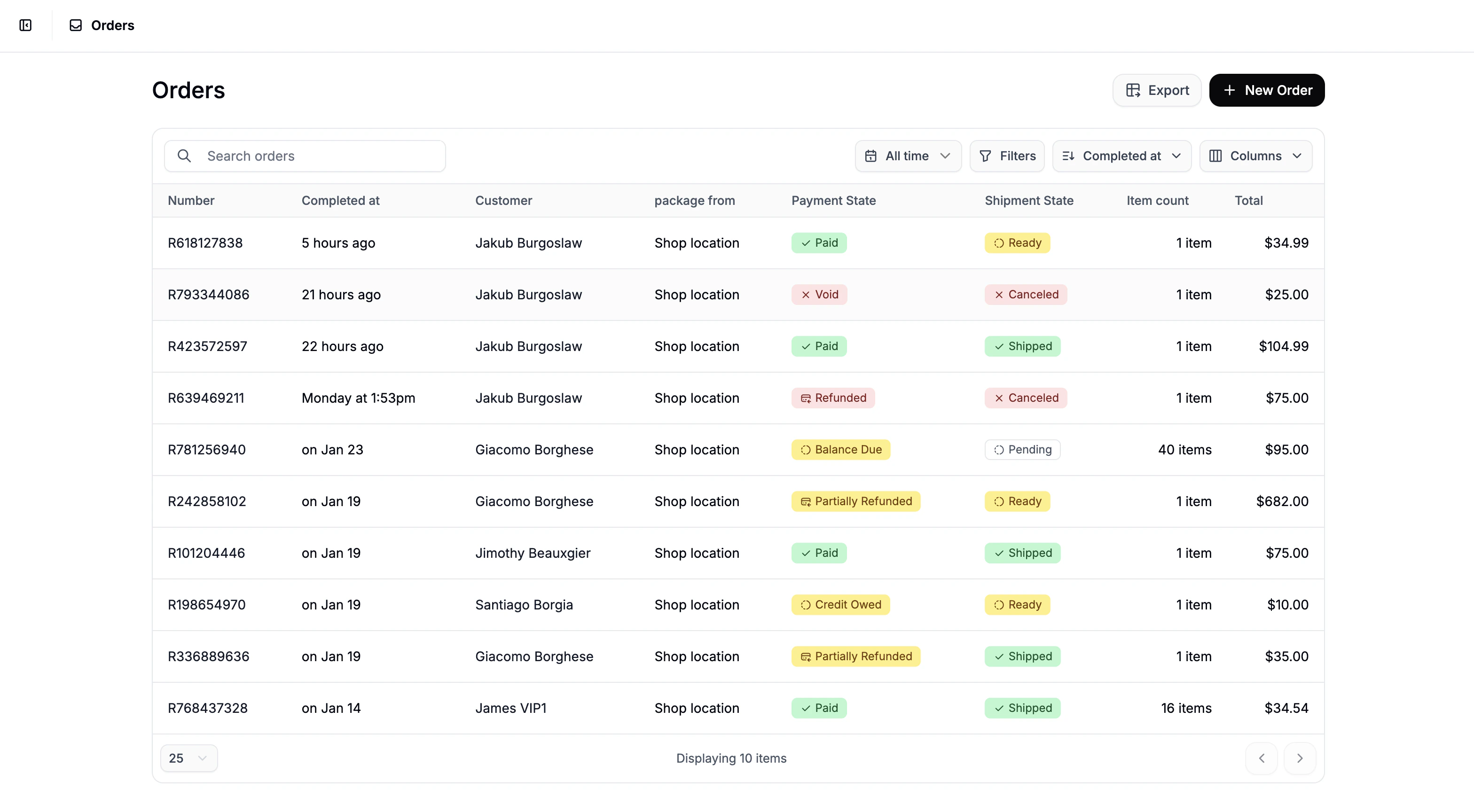 How to create orders in Spree Commerce