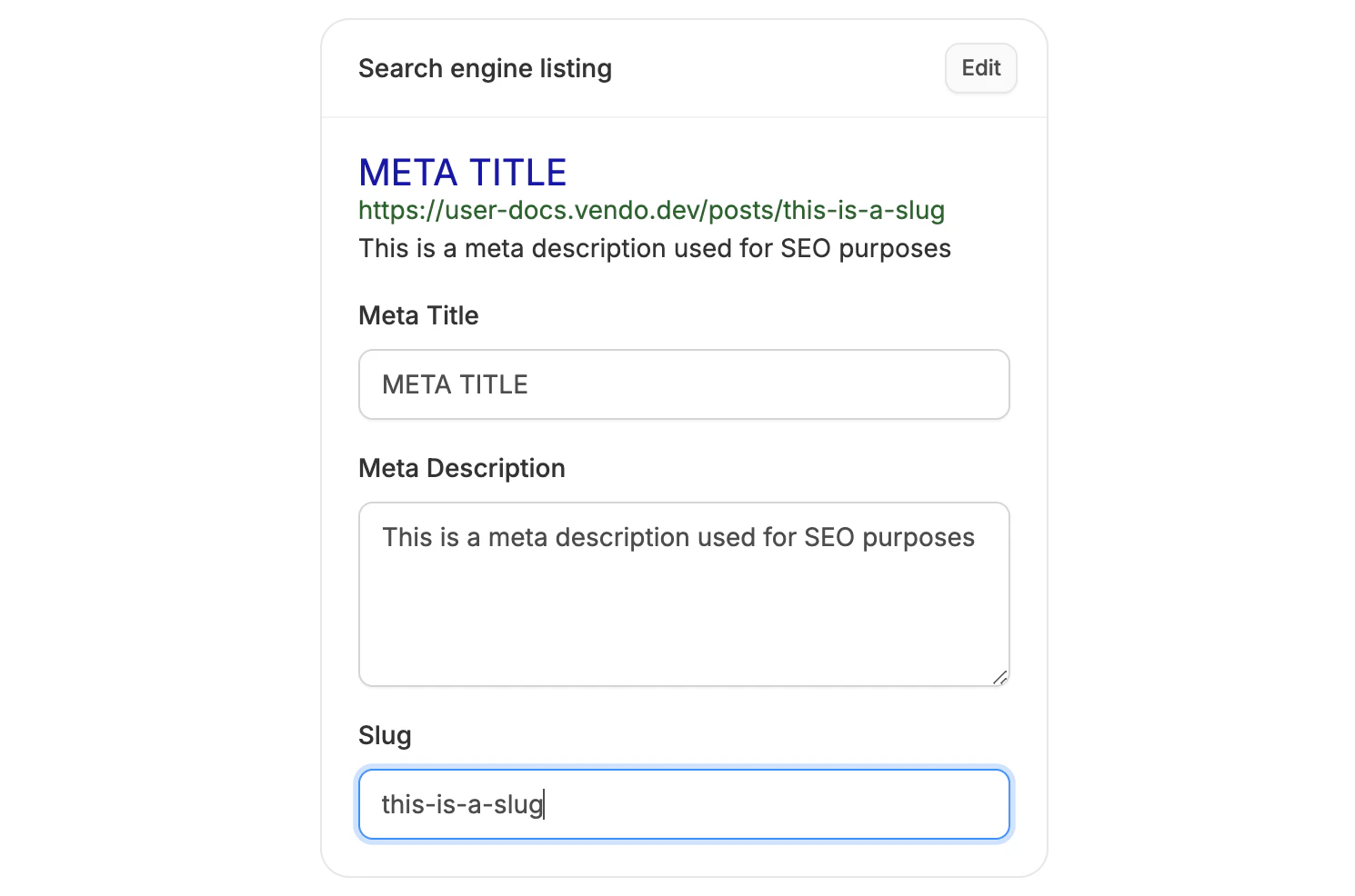 Configure blog post SEO in Spree Commerce