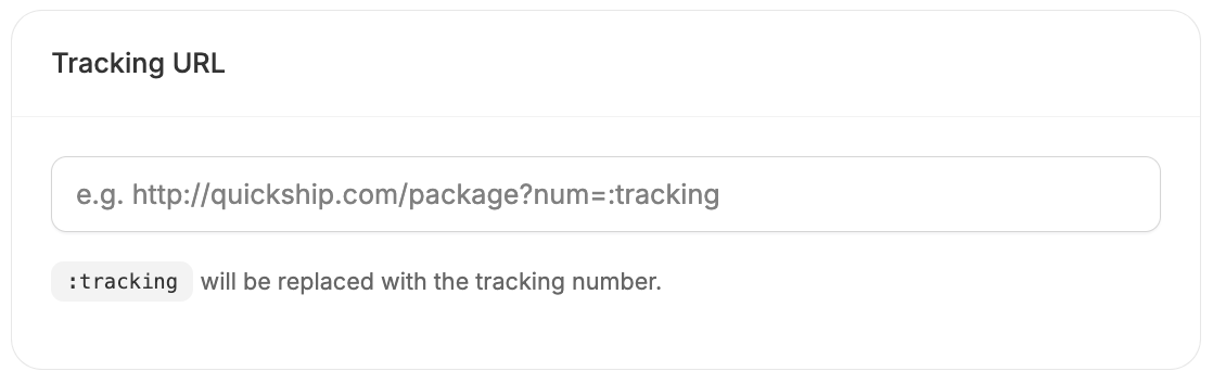 Spree shipping method tracking url