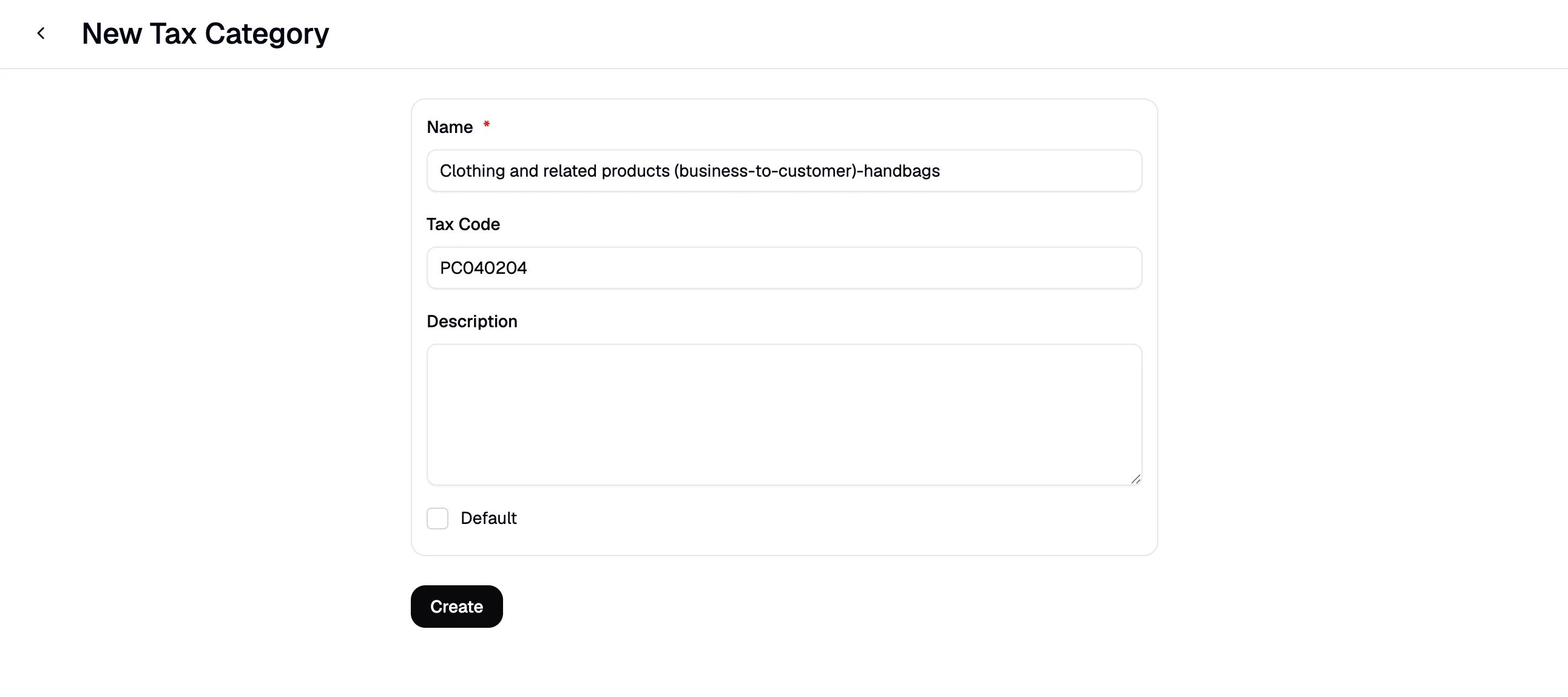 Setting an Avalara tax code on a tax category in Spree