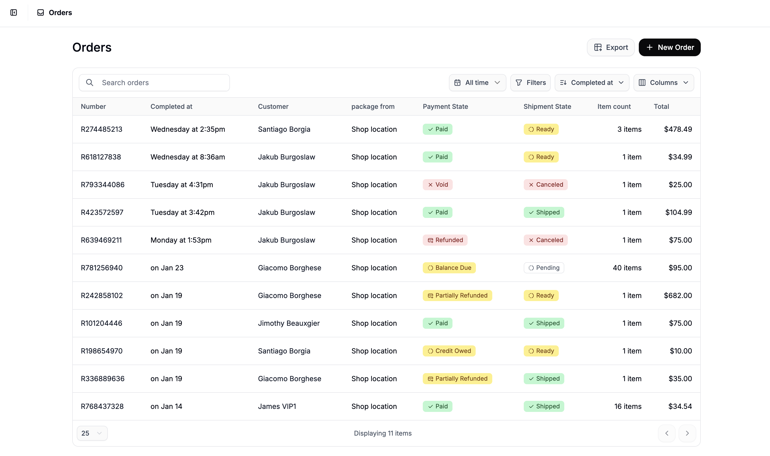 Export Orders - Spree Commerce documentation