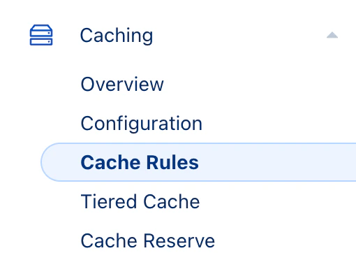 Cloudflare Cache Rules