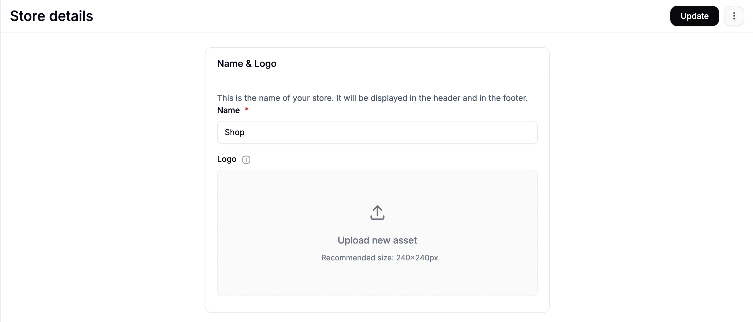 Name and Logo settings in Spree Commerce
