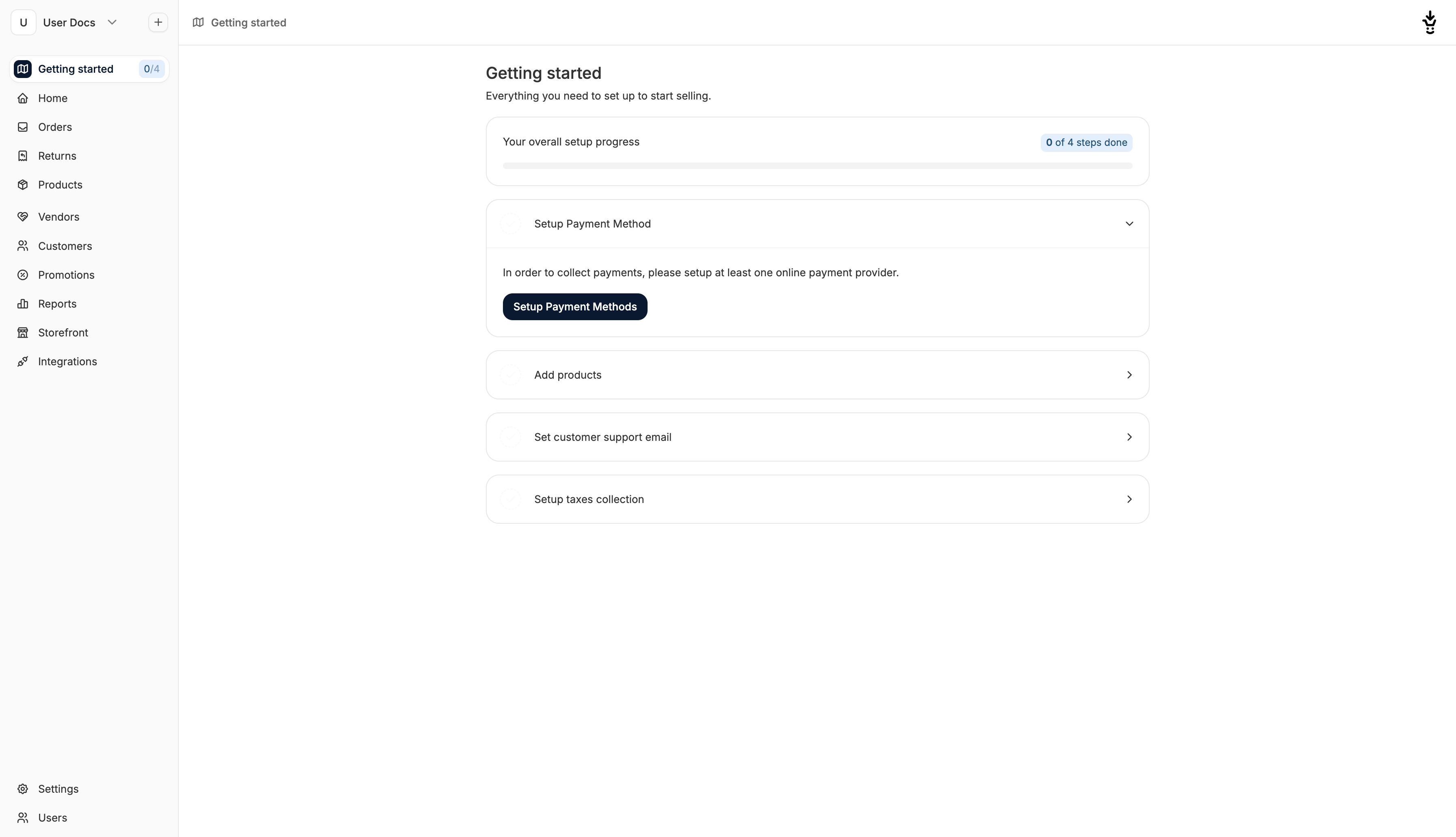 User Quickstart - Spree Commerce documentation