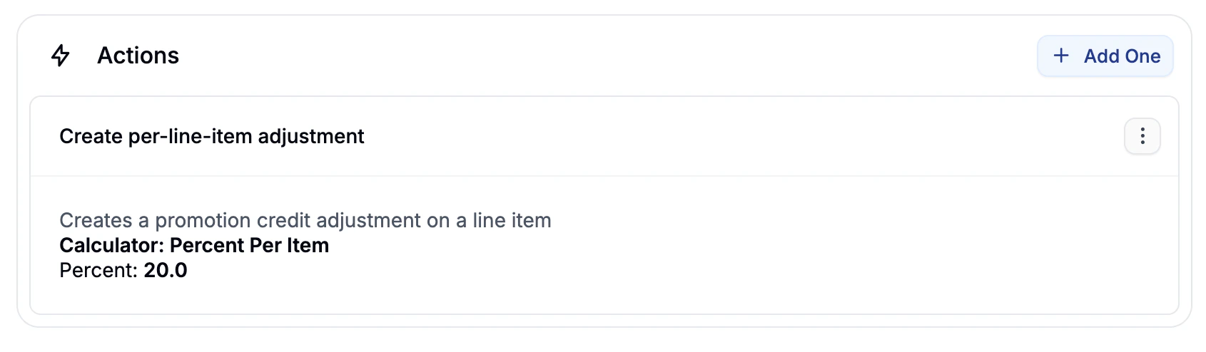Setting promotion actions in Spree Commerce