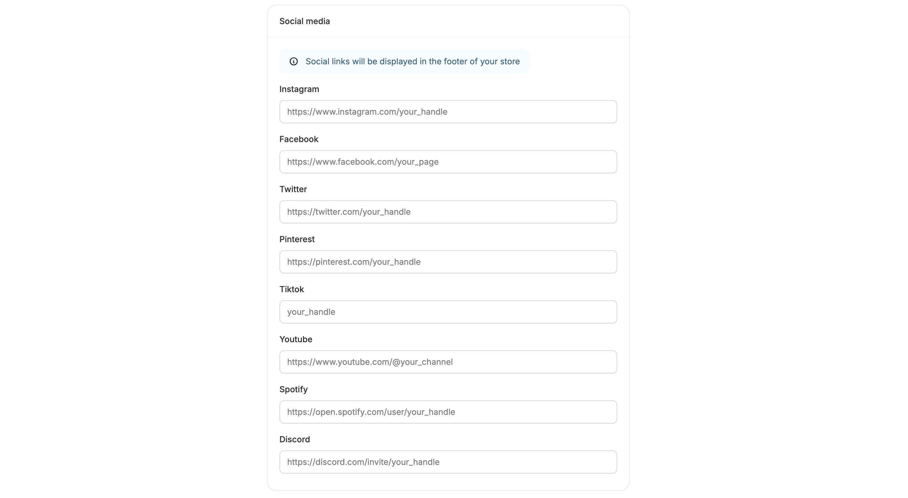 Add social media links to your Spree Commerce store